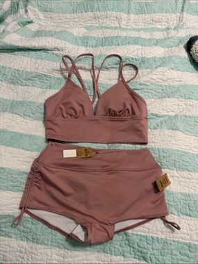 Pink by VS- Gym to Swim set ( Both M)